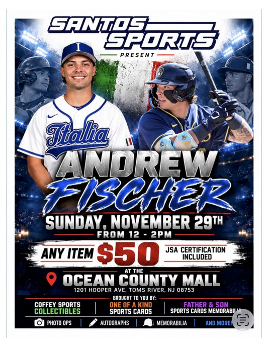 Andrew Fischer Autograph Signing - November 29,2026